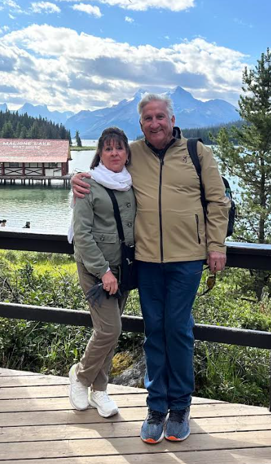 Kirk Henderson with wife