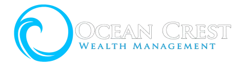 Oceancrest logo white heading horizontal